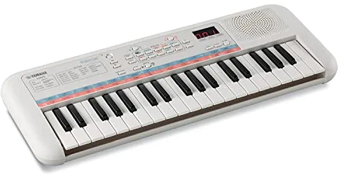 YAMAHA Remie (PSS-E30) Teclado Portátil con 37 Mini Teclas, Blanco