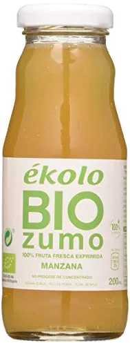 Ekolo Zumo De Manzana Ecológico, 100% Exprimido, 12 Botellas * 200Ml 2400 ml