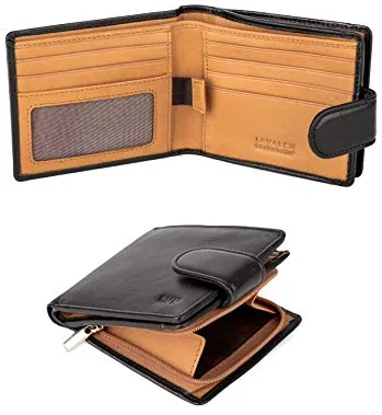 Lavalen Carteras para Hombre Piel - Monedero con Estilo - Cartera Hombre Hecha a Mano Cuero Auténtico - Billeteras con RFID - La Cartera Cómoda - Wallets for Men - Regalos Originales.