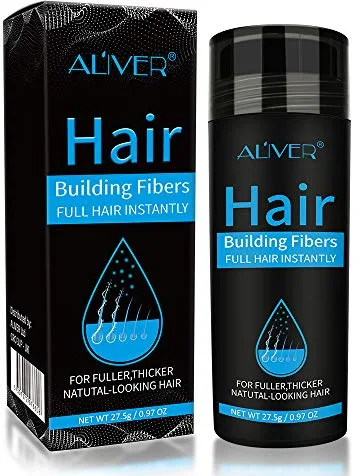 Hair Building Fibers Corrector de Pérdida de Capilares Fibra de Calidad Profesional Spray de Polvo para Adelgazar Cabello para Mujeres y Hombres Los Mejores Productos para Espesar (Marrón medio)