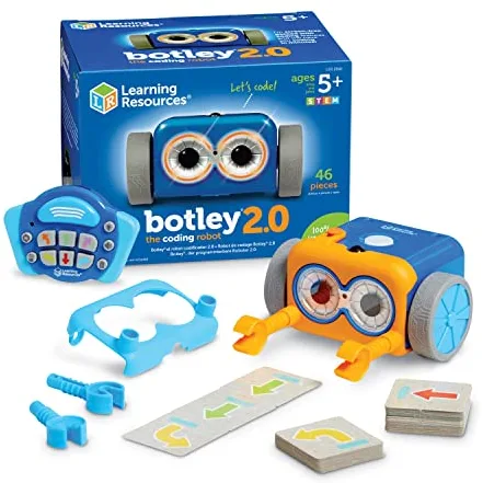 Learning Resources Botley 2.0 el Robot codificador,Educativo, Juguete de codificación temprana sin Pantalla, Regalos para niños y niñas, 5 años