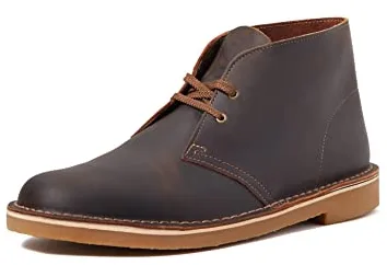 Clarks - Desert Boot Bushacre 3, Botas modelo Chukka Hombre, cera de abejas, 42 EU