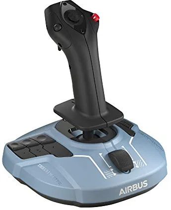 Thrustmaster TCA Sidestick Airbus Edition – Réplica Ergonómica del Joystick de Airbus para PC – Ambidextro, 4 Ejes Intercambiables, Tecnología Magnética, Licencia Oficial Airbus