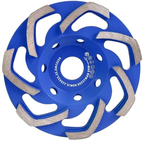 Diment Power Disco Desbaste Diamante 125 x 22,23 mm. Muela para amoladoras angulares.para Hormigón, Granito, Piedra, Mampostería
