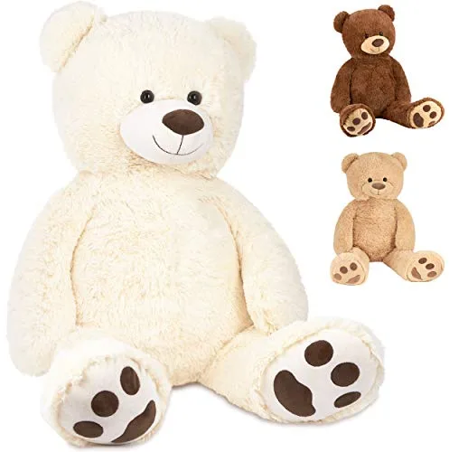 BRUBAKER Peluche Gigante XXL - Oso/Osito - 100 cm - Blanco