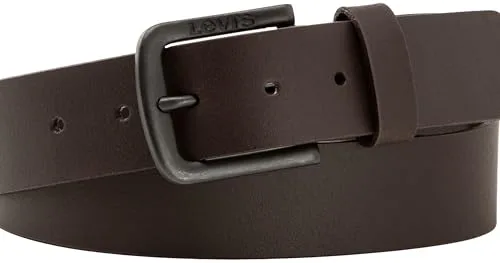 Levi's Seine Metal, Cinturón Hombre, Marrón (Dark Brown), 90