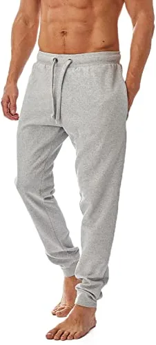 Iron Mountain Pantalones de chándal de Trabajo para Hombre de Hilo recuperado, Pantalones Jogger con puños, Gris Claro Jaspeado, 2XL
