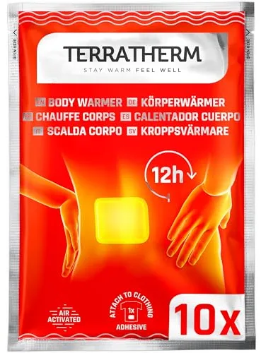 Parches de calor para la espalda, cuello y hombros – 12h de agradable calor profundo, calentador de espalda – Calentador de cuerpo autoadhesivo y activado por aire – 10 piezas