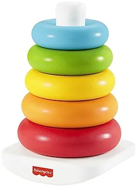 Fisher-Price Pirámide Balanceante Eco, Juguete para bebé mayor a 6 meses, Multicolor