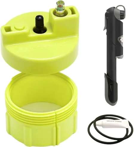 Ball Rescuer | Convierte Envases de Pelotas de Pádel o Tenis en un Bote Presurizador de 30 PSI | Presurizador Adaptable a Envases de 3 o 4 Bolas con Bomba Premium + Lubricación (envase no Incluido)