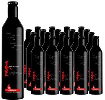 Cabreiroá - Agua mineral con gas original, Magma de Cabreiroá - 1 botella de aluminio de 50cl - Agua con gas carbónico natural de origen magmático