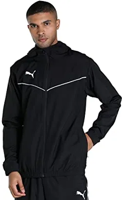 PUMA Teamrise All Weather - Chaqueta Deportiva para Hombre, Puma Black-puma White, XL