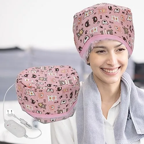 Sombrero para el cuidado del cabello desmontable, Gorro calefactor para el cabello, Gorro para tratamiento con aceite, Gorro para tratamiento térmico para el cabello, Gorro para vaporizador(EU)