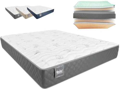Don Descanso - Colchón 180x190 Viscoelastico Mulhacen DualSense, Altura ± 26cm. Multicapa con Núcleo GravityFoam, Firmeza Alta, Doble Cara Invierno/Verano, Transpirable. Fabricado en España, Gris