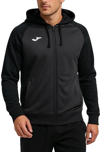 Joma Academy IV Sudadera con Capucha, Hombre, Antracita-Negro, L