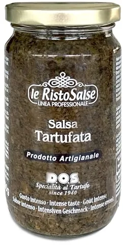Salsa de trufa 190g - Salsa de trufa lista para usar - Utilizada en restaurantes y chefs profesionales - Trufa Italia Umbría - Producto artesanal Umbría