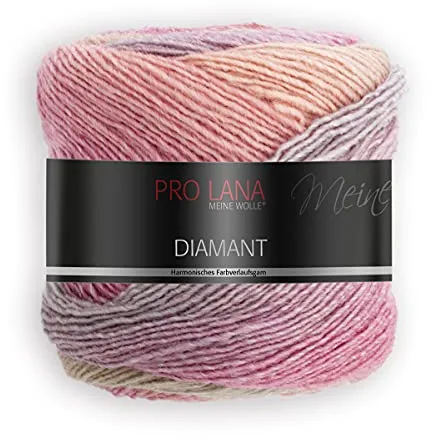 Pro Lana Diamond Color 93 - Ovillo de lana degradado (1 ovillo = 1 bufanda, 150 g, 525 m)