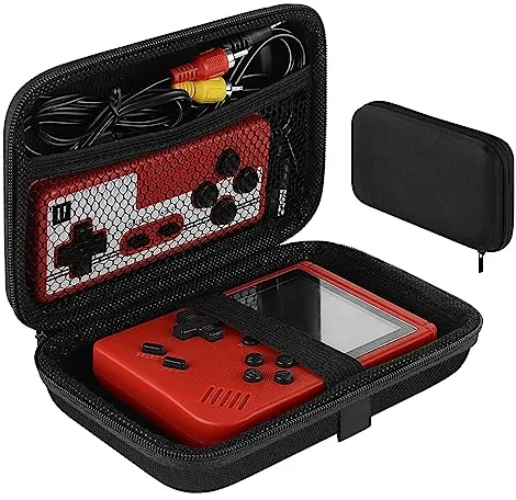 Linkidea Estuche de Transporte para Consola de Juegos portátil, Caja Protectora de Viaje para minijuegos Retro con Cable de Carga, Tapones para los oídos, baterías y Accesorios