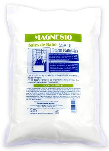 Sales De Epsom Naturales Santa Isabel Del Antiguo Balneario Del Yacimiento de La Higuera. Baño Y Cuidado Personal. 2,5kg