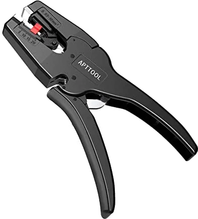 APTTOOL Pelacables Electricista Profesional, Pelador de Cables Automático, Pela Cables de Electricidad con Mordazas Autoajustables, Liviana y Portátil (0,03~10,0 mm²)