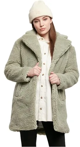 Urban Classics Abrigo sherpa de gran tamaño para mujer, Softsalvia, M