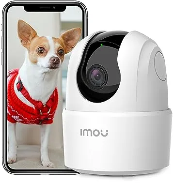 Imou 4MP Cámara Vigilancia WiFi Interior para Mascotas,360° Cámara IP WiFi con Detección de Humano, Visión Nocturna, Audio Bidireccional, Control Remoto, Modo Privacidad,Compatible con Alexa