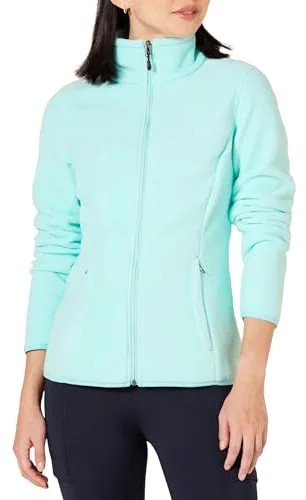 Amazon Essentials Chaqueta de Forro Polar Suave con Cremallera Completa y Corte clásico (Disponible en Tallas Grandes) Mujer, Azul Agua, L