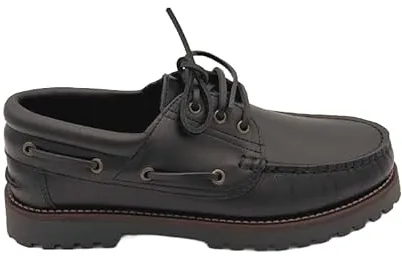 Benavente – Náuticos Hombre de Piel Clásicos | Zapatos Náuticos Hombre con Cordones | Suela Antideslizante | Estilo Elegante | para Uso Diario, Otoño e Invierno