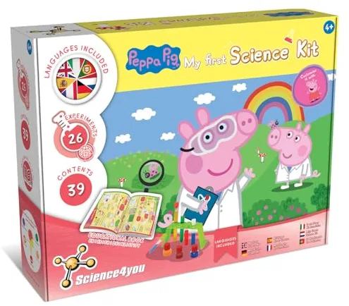 Science4you Primer Kit de Ciencias para Niños 4 Años - Kit Científico con 26 Experimentos, Laboratorio de Quimica y Colores, Juegos Educativos de Manualidades, Regalos para Niñas y Niños 4 5 6+ Años