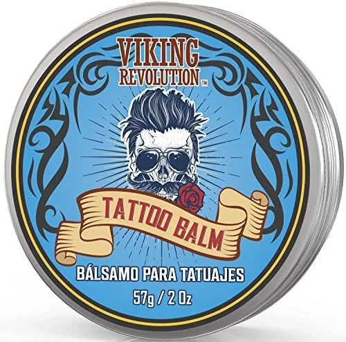 Viking Revolution - Crema para Tatuajes - Para Usar Antes, Durante y Después de Tatuarse - Segura y Natural Loción Hidratante para Reparar la Piel - 57g