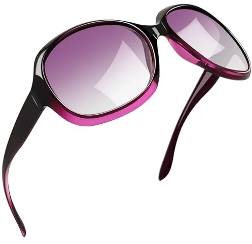 Joopin Moradas Gafas de Sol Mujer Degradadas Polarizadas Protección UV400 Diseño Grande Moderno Elegante Oversized Sunglasses Women