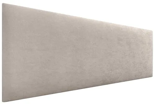 DHOME Cabecero de Polipiel o Tela AQUALINE Liso cabeceros Cabezal tapizado Cama Lujo (Tela Beige, 150cm (Camas 150/160))