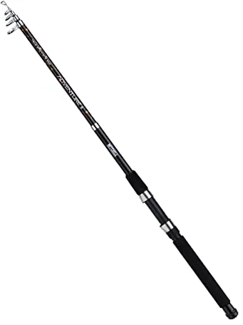 Mitchell Adventure II Tele - Caña de Pescar (2,4 m, 10-35 g), Color Negro y Naranja
