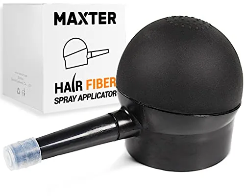 Maxter APLICADOR FIBRAS CAPILARES - Accesorio Pulverizador para Disimular Calvicie y Alopecia al Instante - Fibra Capilar Hombre y Mujer - Hair Fibers