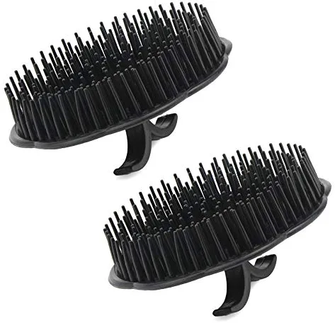 Segbeauty Masajeador de Cuero Cabelludo Cepillo de Champú, 2 pcs Cepillo de Masaje de Champú Peine de Ducha Floriated, para Aseo de Mascotas