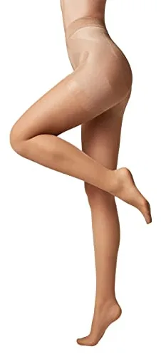 Conte elegant Medias moldeadoras de mujer con efecto push-up - Medias moldeadoras de mujer lisas X-PRESS 40 color Marrón Talla 4