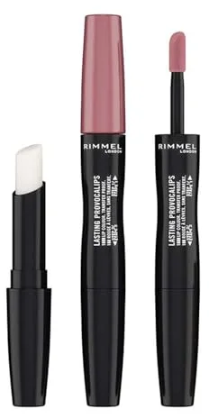 Rimmel, Lasting Provocalips, Labial fijo, 400 Grin & bare it, Paso 1: 2,3mL, Paso2: 1,6g