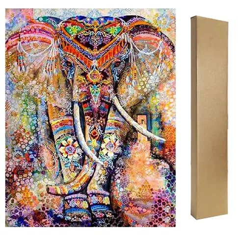 5D DIY diamond painting square cuadrados 40x50 cm elefante pintura por números adultos perlas juego de pintura de diamantes punto de cruz kit completo mosaico manualidades adultos puzzle de diamantes