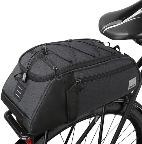 HOMPER 8L Bolsa Alforja Trasera Bicicleta Impermeable Bolso de Viaje Portátil Extensible Bolsa de Hombro para Ciclismo al Aire Libre