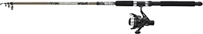Mitchell Tanager Camo II Combo telescópico para Spinning | Caña y Carrete compactos para Pescadores de Agua Dulce | Predator | Ideal para Viajar, Listo para Pescar | Camuflaje Verde, 2.7m | 15-40g