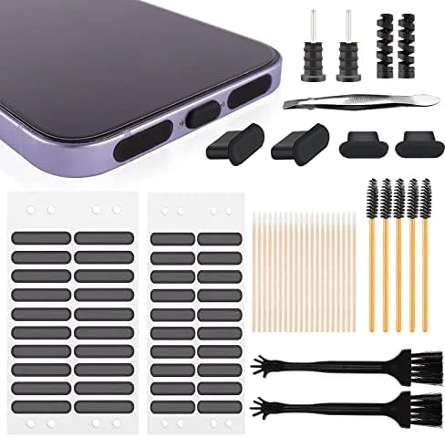 106 pcs Kit de Limpieza de teléfono Celular,Kit de Cepillo de Limpieza de Puerto de teléfono USB C,Kit de Limpieza de Productos electrónicos multifuncionales