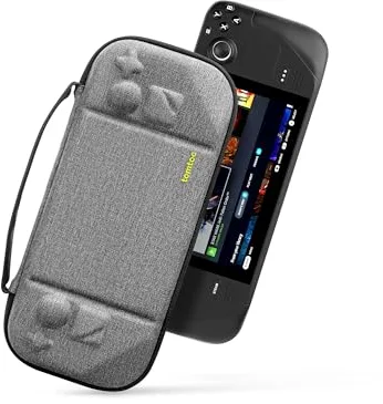 tomtoc Funda de Transporte Steam Deck/Steam Deck OLED, Estuche rígida de EVA de protección Total para Transportar la Consola Steam Deck y Sus Accesorios, antigolpes, Apto para Viajar, como Regalos