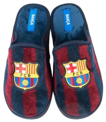 MARPEN SLIPPERS Barcelona FC Oficial – Zapatillas Estar por Casa Niño Invierno Antideslizantes | Zapatillas andar por Casa Cómodas | Zapatos Niña Invierno Ligeras – Talla 30