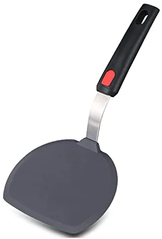 Espátula de silicona antiadherente - Amplia para panqueques, cocinar y hornear - Resistente al calor hasta 600 °F