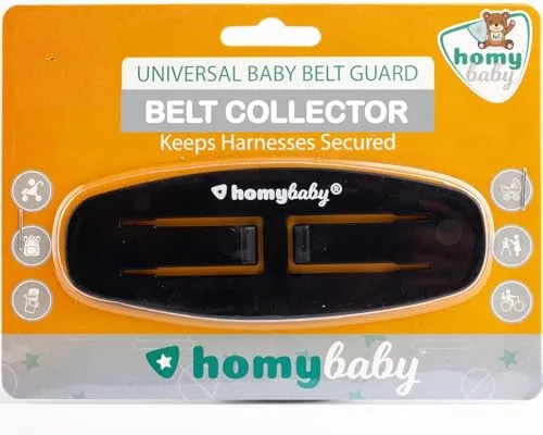 HOMYBABY® Hebilla para Cinturon de Seguridad ORIGINAL - Agrupador de Cinturón - Seguridad Bebes - Evita que el Niño Saque los Brazos - Protector Arnes Bebe para Silla de Coche - Cierre Seguridad Bebe
