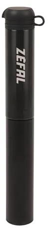 ZEFAL Gravel Mini - Mini Bomba Bicicleta Gravel - Inflador de Bici Ligera y Duradera - Bomba de Aire Bicicleta para Montar en el Cuadro - Negro