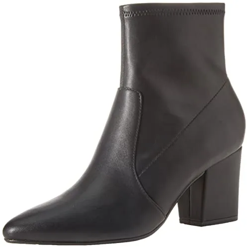 Amazon Essentials Botín Elástico y Ajustado con Tacón Mujer, Negro, 35 EU