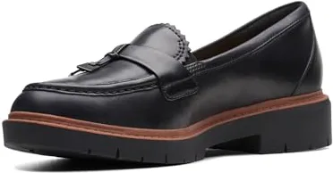 Clarks Westlynn BellaLoafer para Mujer, Piel Negra, 39 EU