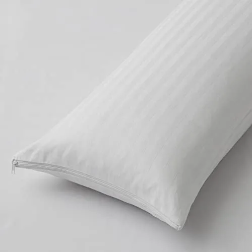 Degrees Home Majestic – Protector de Almohada con Cremallera 100% Algodón, Suave y Transpirable – Funda Natural con Acabado Raso Labrado (90X45) – Antialérgica, Lavable y Certificada Oeko-Tex