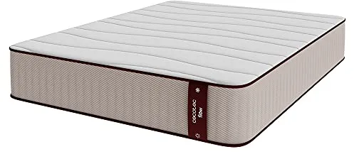 Cecotec Colchón Híbrido Flow 6900 Hybrid 140x190. Multicapa, Núcleo de Muelles Ensacados SpringCore y Viscoelástica ViscoCare, Altura 28 cm, Firmeza Medio Alta, SeparateMuv & BreathSoft